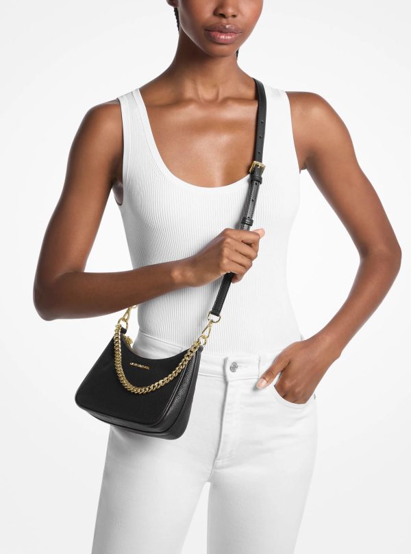 Michael Kors Outlet Jet Set Travel Pebbled Leather Convertible Crossbody Bag - Preorder
