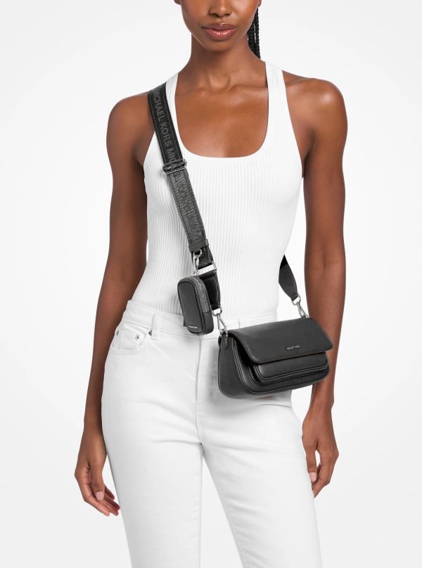Michael Kors Outlet Jet Set Travel Small Pebbled Leather Crossbody Bag With Pouch - Preorder
