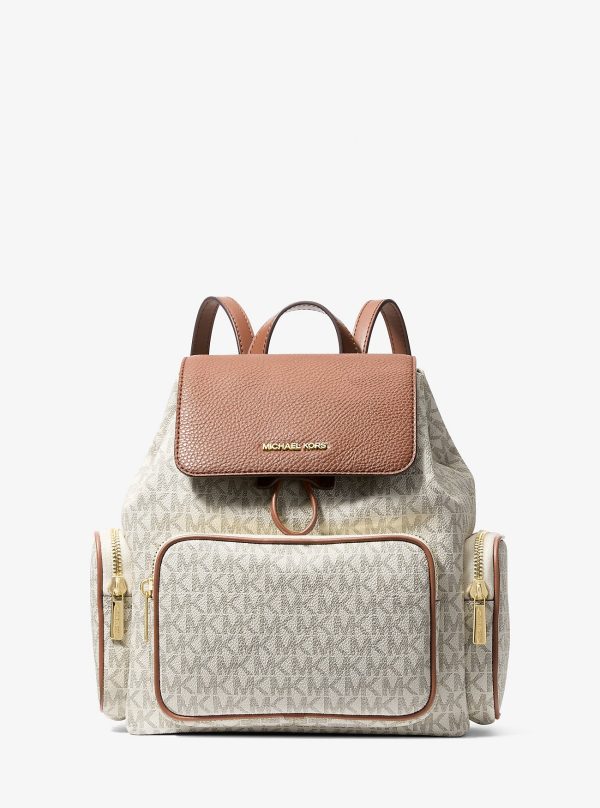 Michael Kors Outlet Merritt Small Signature Logo Cargo Backpack - Preorder