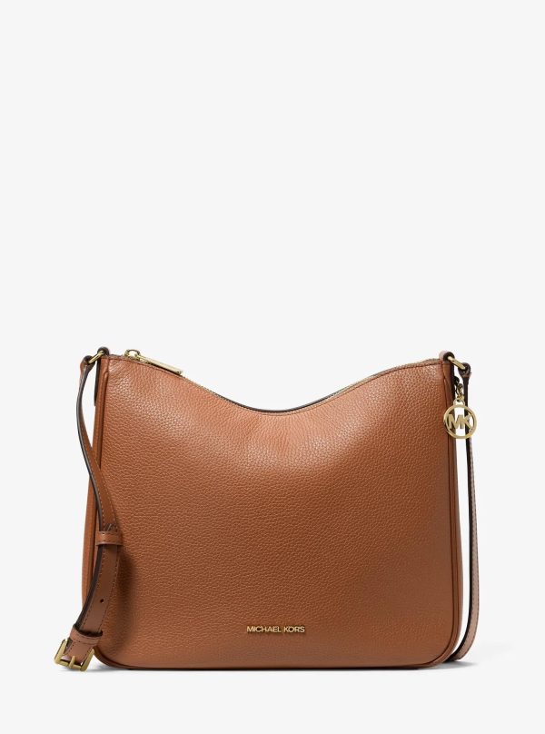 Michael Kors Outlet Nayla Medium Pebbled Leather Messenger Bag - Preorder