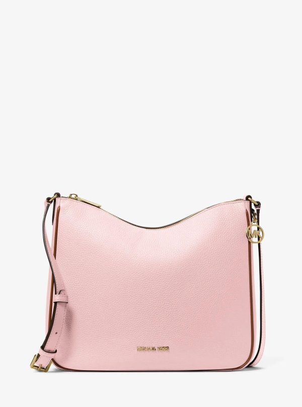 Michael Kors Outlet Nayla Medium Pebbled Leather Messenger Bag - Preorder