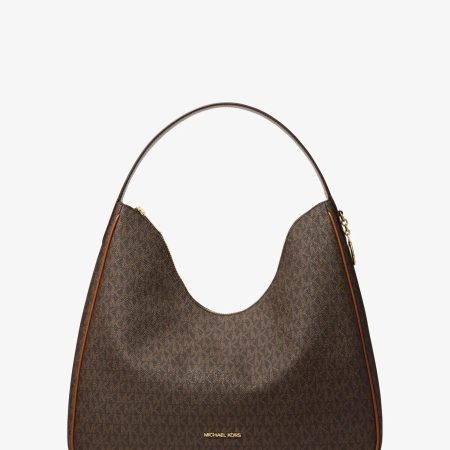 Michael Kors Outlet Nayla Medium Signature Logo Shoulder Bag - Preorder