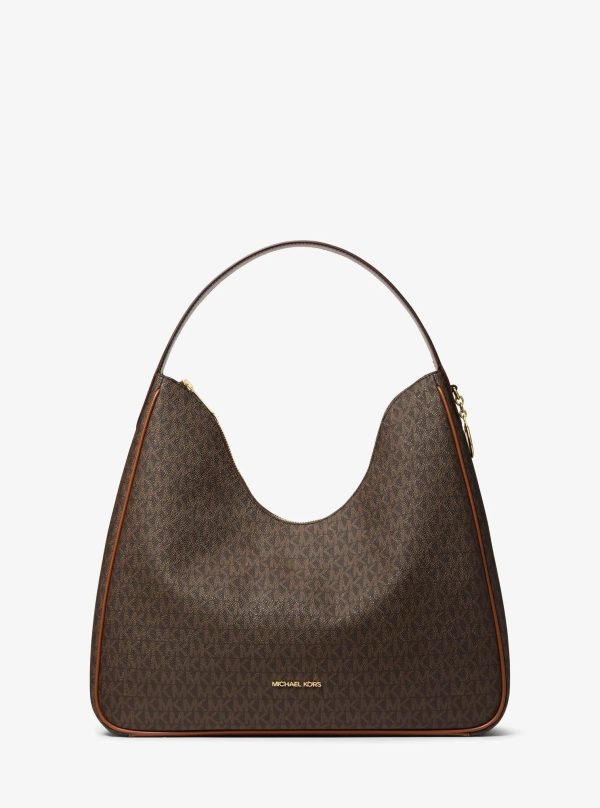 Michael Kors Outlet Nayla Medium Signature Logo Shoulder Bag - Preorder