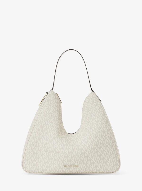 Michael Kors Outlet Nayla Medium Signature Logo Shoulder Bag - Preorder