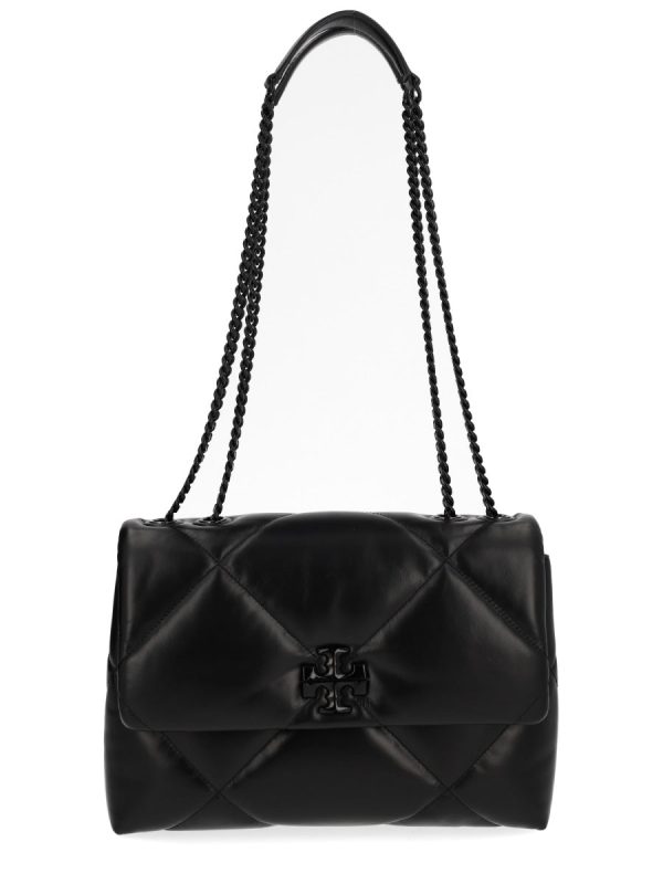 TORY BURCH Neutrals Kira Quilted Diamond Leather Shoulder Bag - Preorder