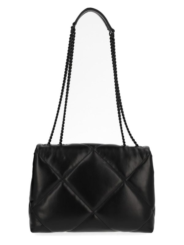 TORY BURCH Neutrals Kira Quilted Diamond Leather Shoulder Bag - Preorder
