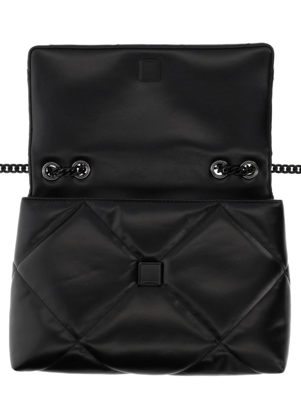 TORY BURCH Neutrals Kira Quilted Diamond Leather Shoulder Bag - Preorder