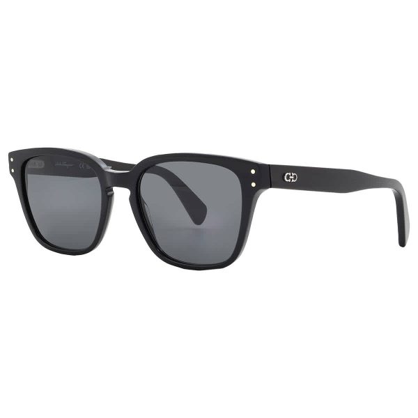 Salvatore Ferragamo Grey Square Men's Sunglasses SF1040S 001 55 - Preorder