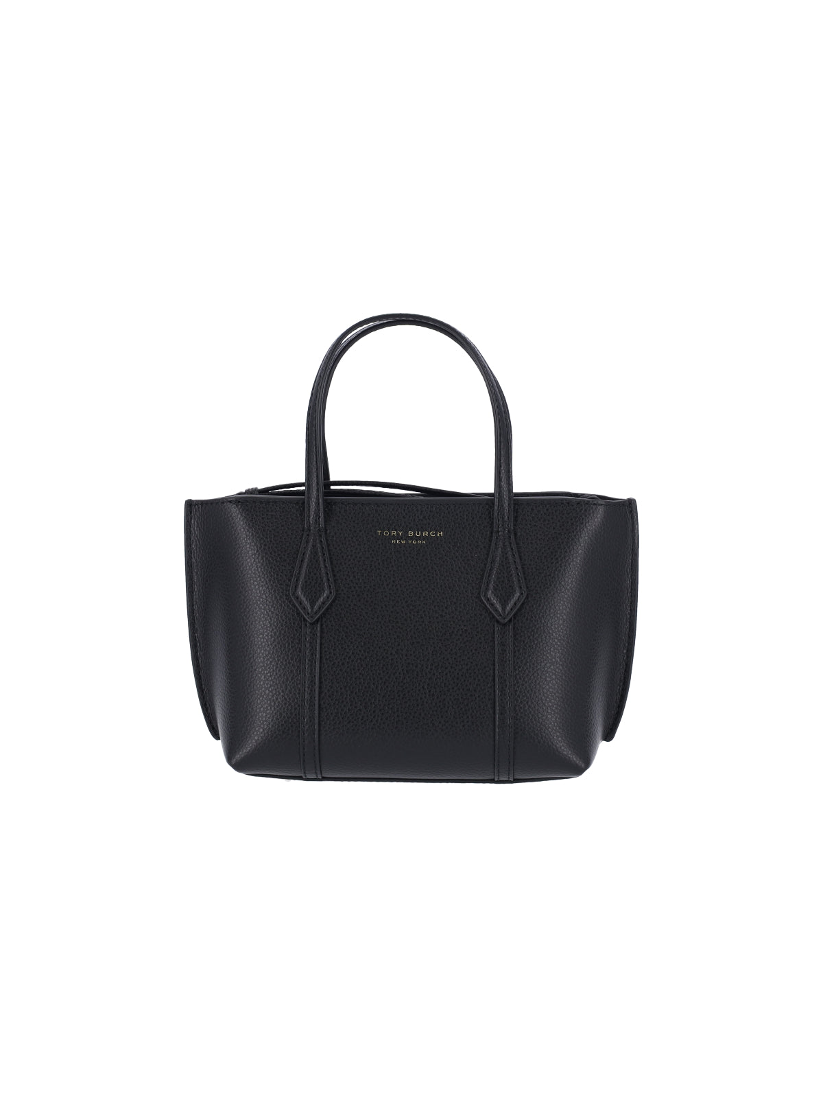 TORY BURCH Structured Black Handbag with Detachable Shoulder Strap - Preorder