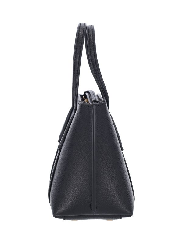 TORY BURCH Structured Black Handbag with Detachable Shoulder Strap - Preorder