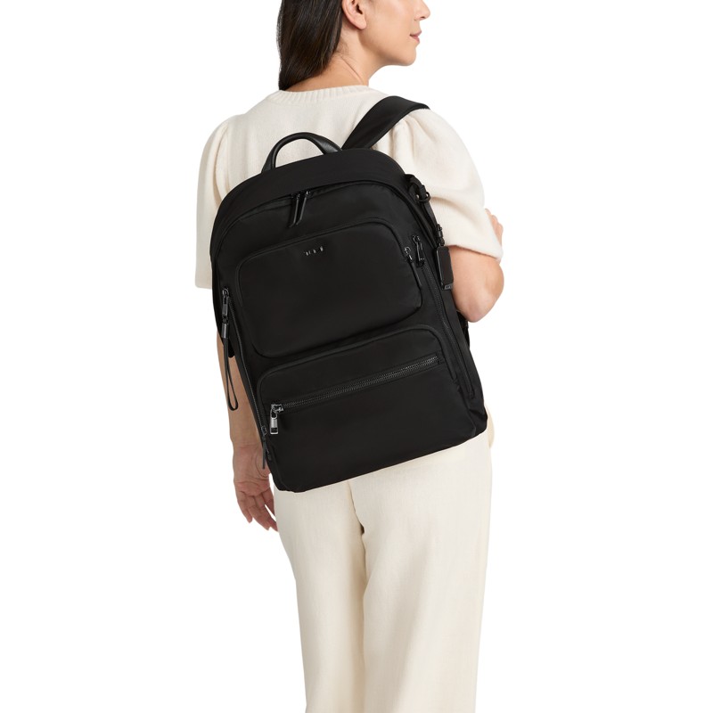 TUMI Voyageur Montana Backpack black gunmetal style 150135 nylon