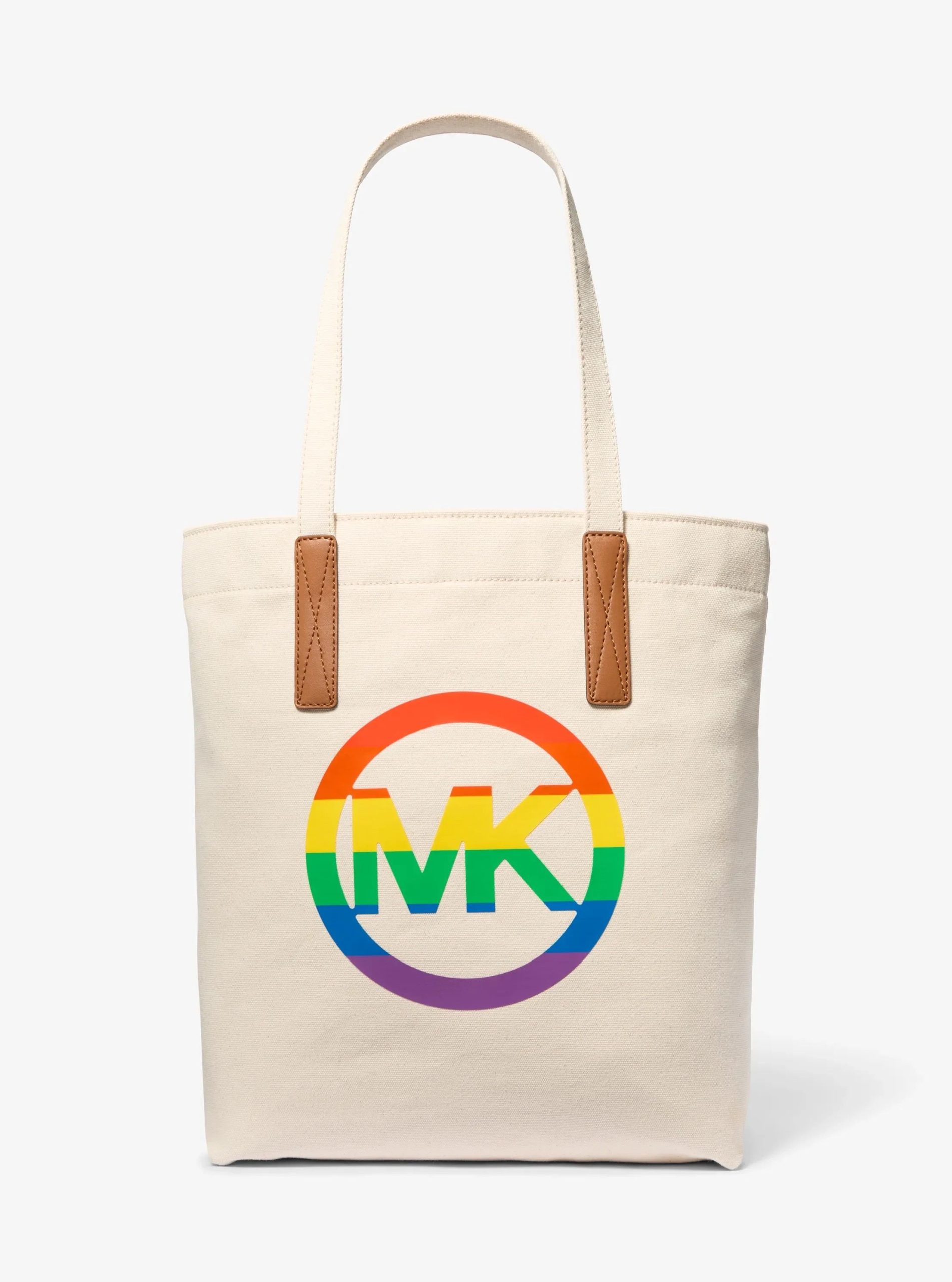 Michael Kors PRIDE Rainbow Logo Cotton Tote Bag - Preorder