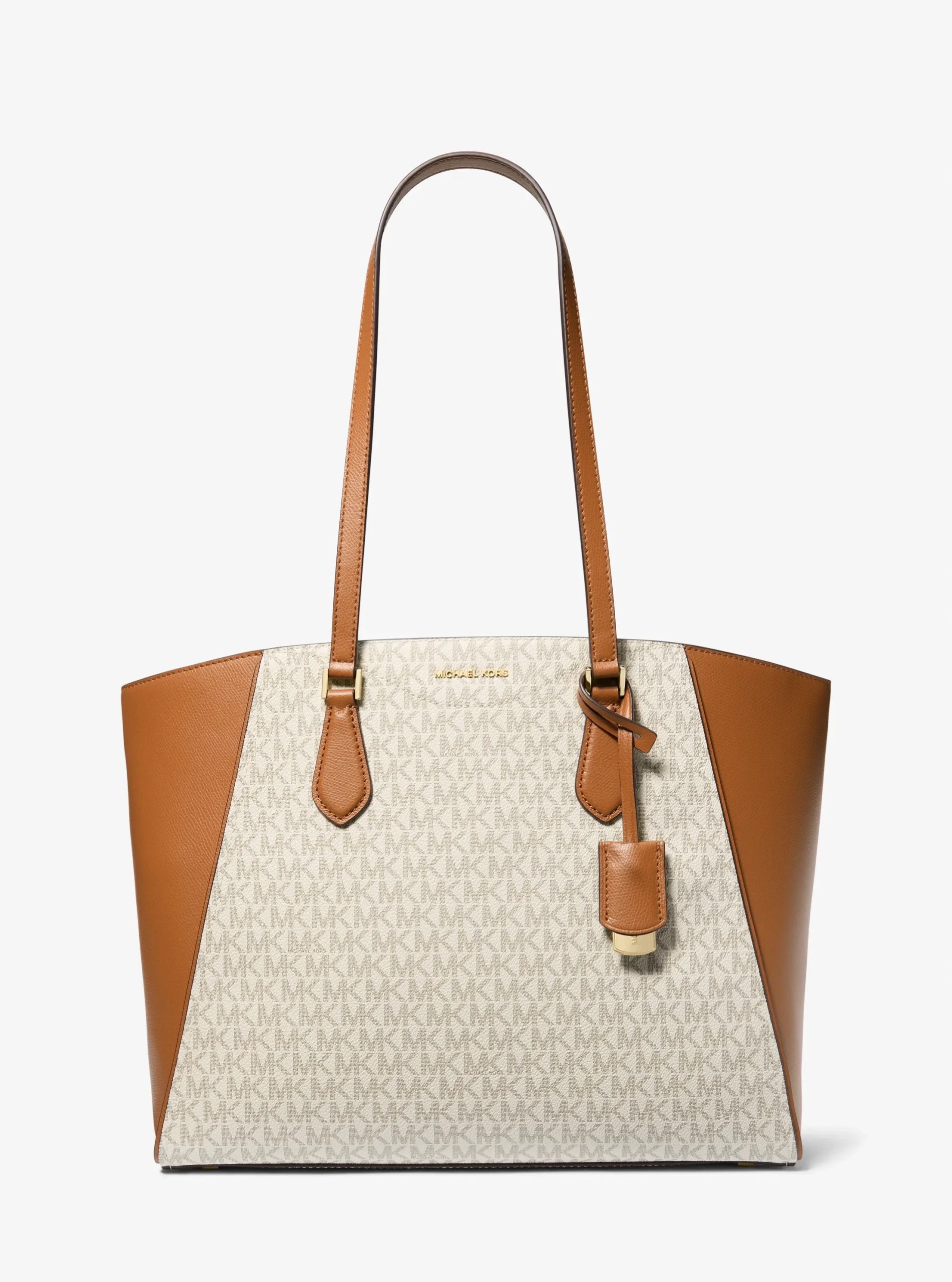 Michael Kors Taryn Large Signature Logo and Leather Tote Bag - Preorder