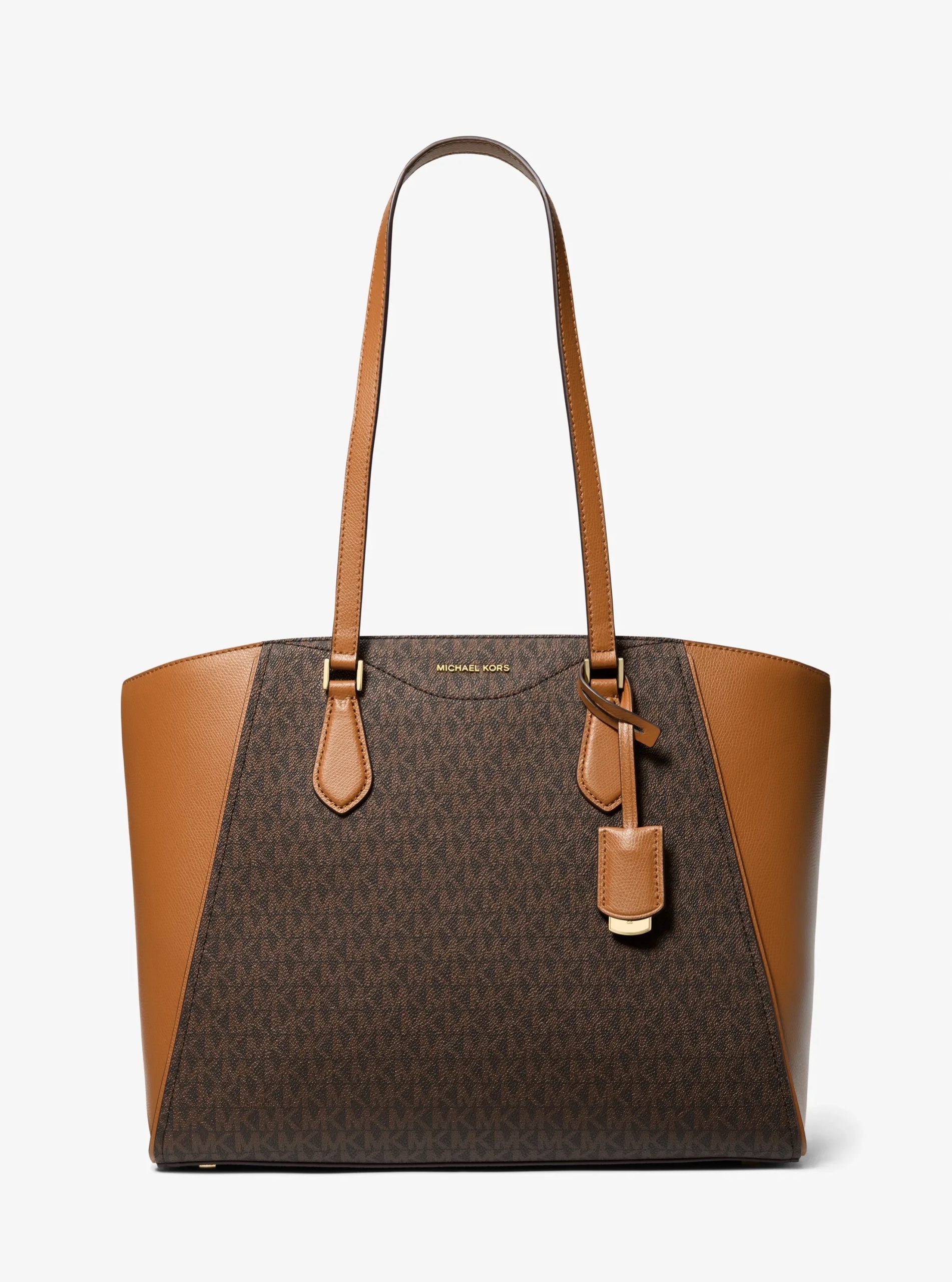 Michael Kors Taryn Large Signature Logo and Leather Tote Bag - Preorder