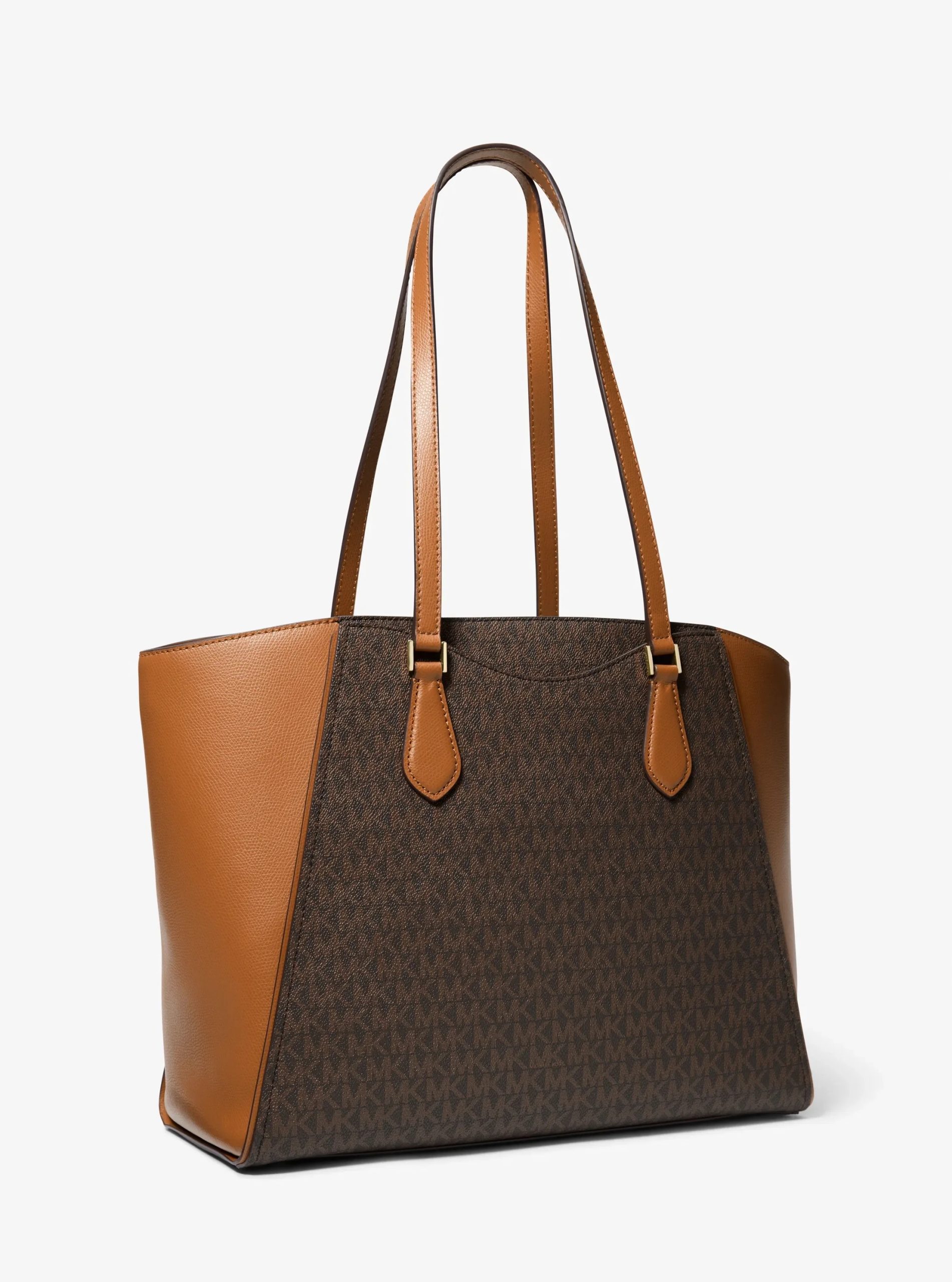 Michael Kors Taryn Large Signature Logo and Leather Tote Bag - Preorder
