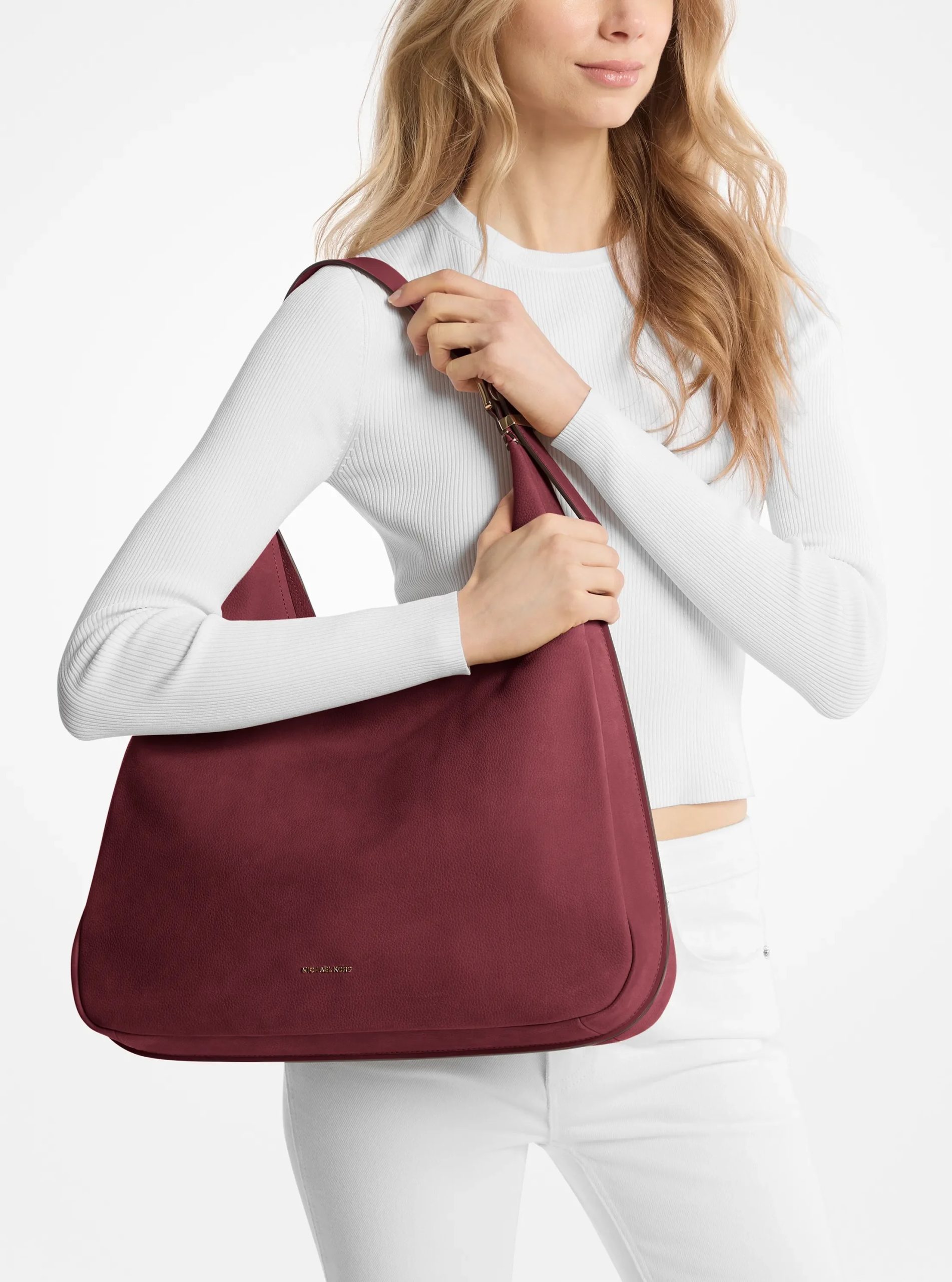 Michael Kors Nolita Large Nubuck Hobo Shoulder Bag - Preorder