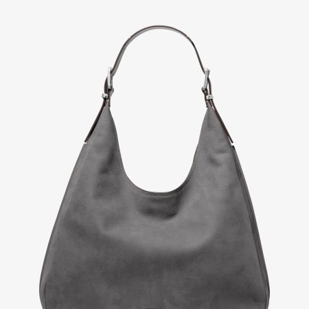 Michael Kors Nolita Large Nubuck Hobo Shoulder Bag - Preorder — Slate