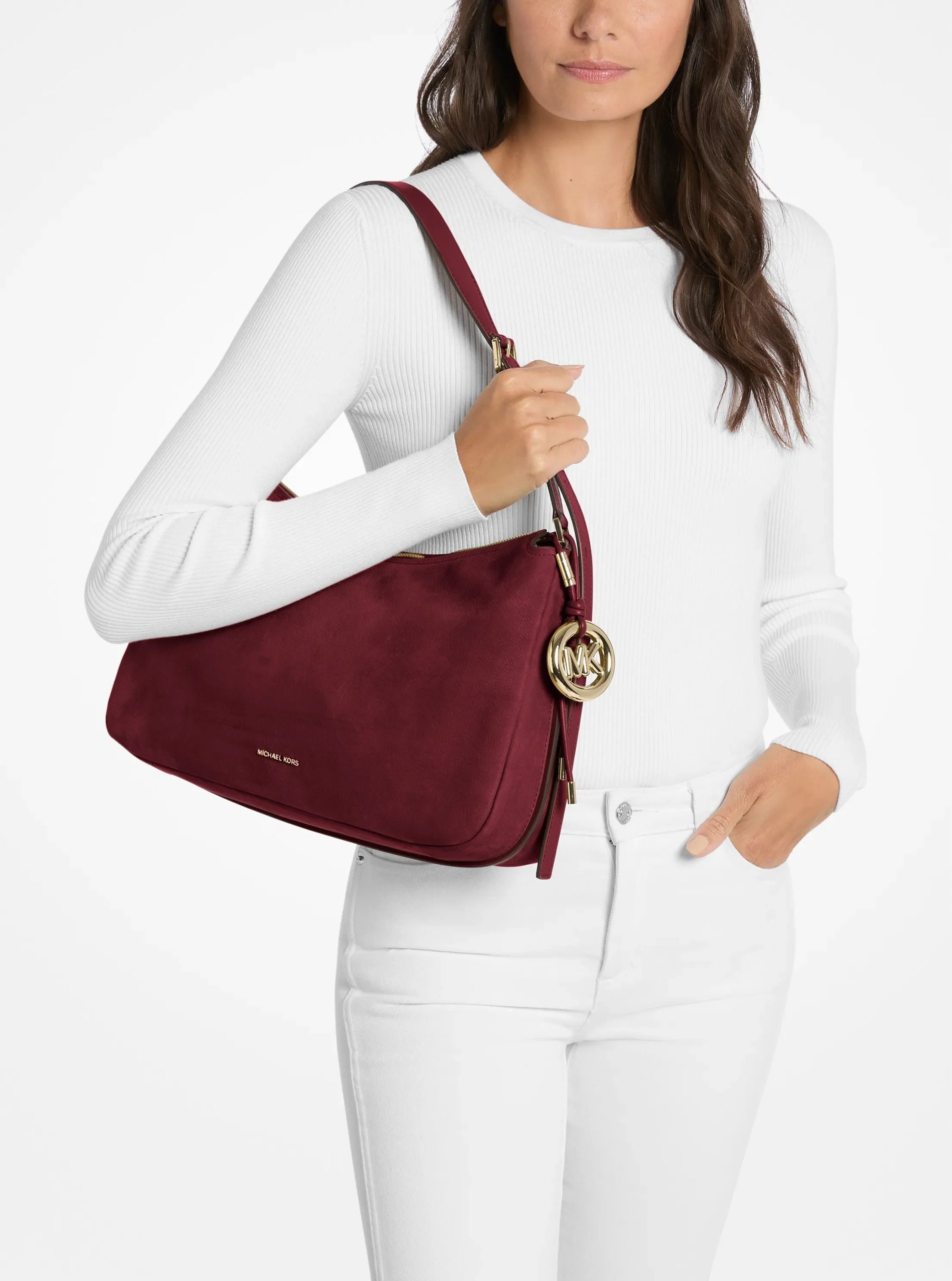 Michael Kors Nolita Medium Nubuck Shoulder Bag - Preorder