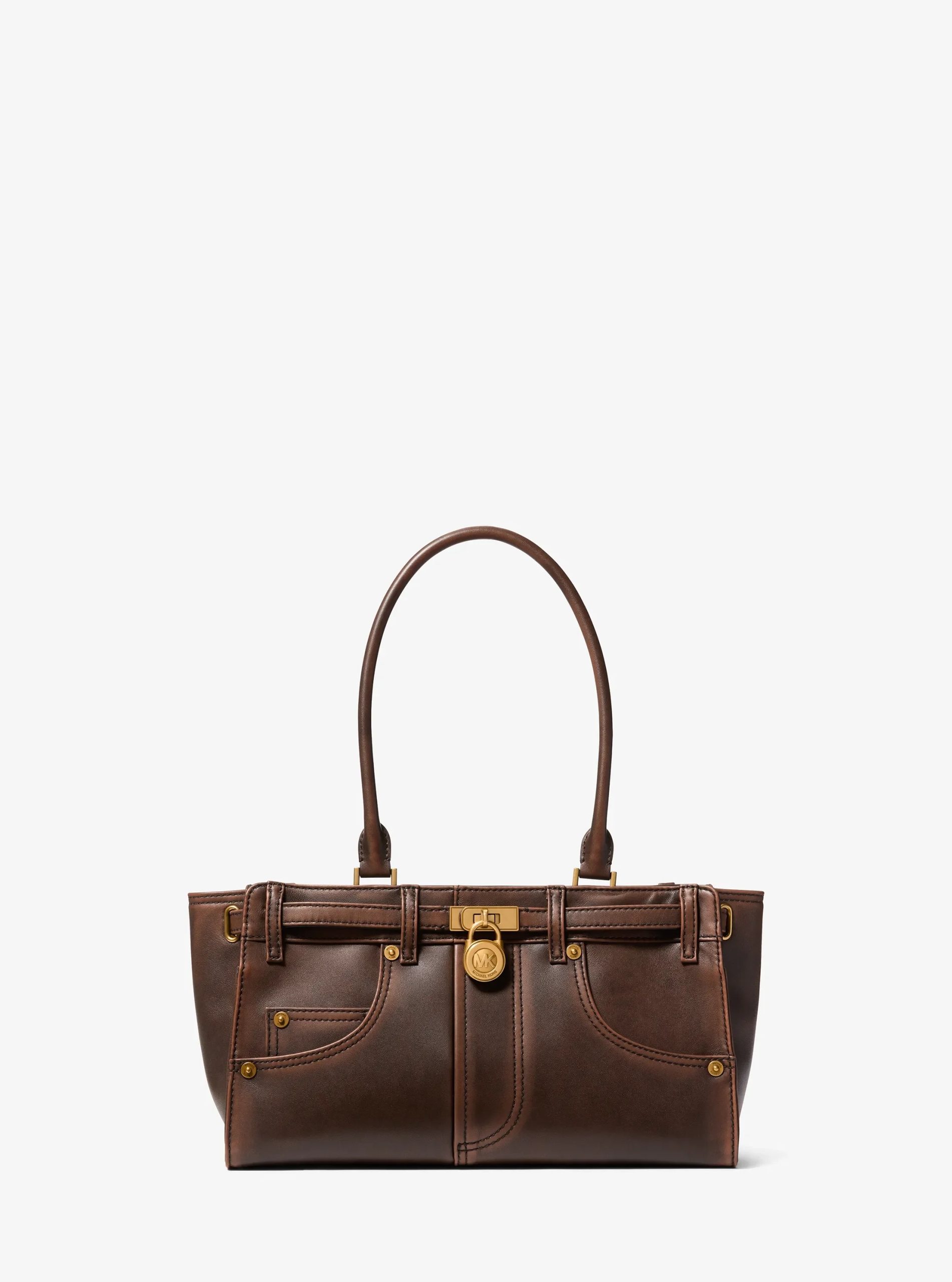Michael Kors Hamilton Small Burnished Leather Satchel - Preorder