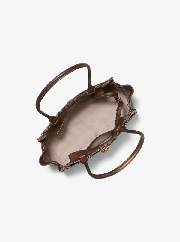 Michael Kors Hamilton Small Burnished Leather Satchel - Preorder