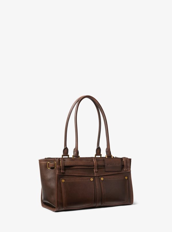 Michael Kors Hamilton Small Burnished Leather Satchel - Preorder