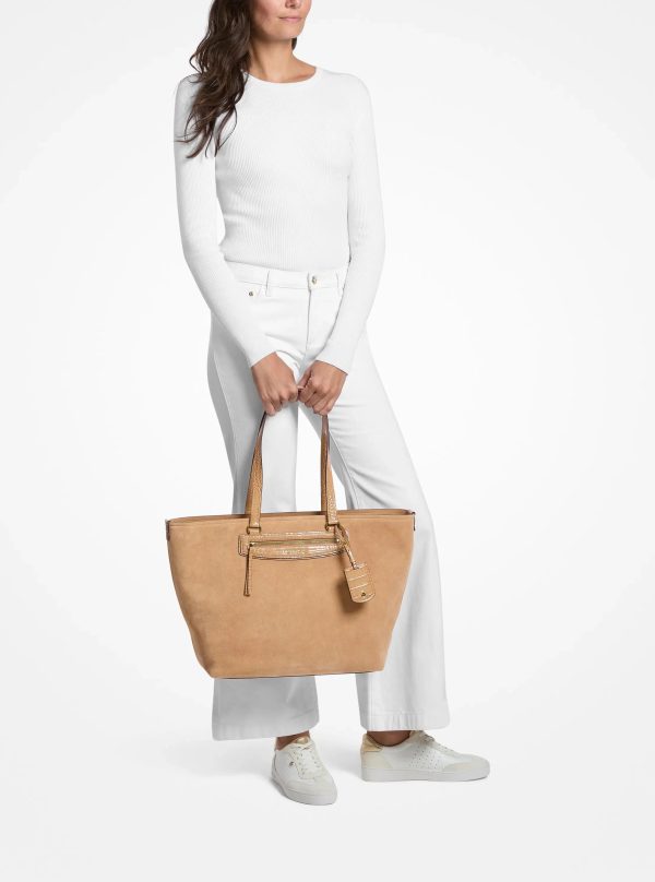 Michael Kors Jet Set Travel Extra-Large Suede Tote Bag - Preorder