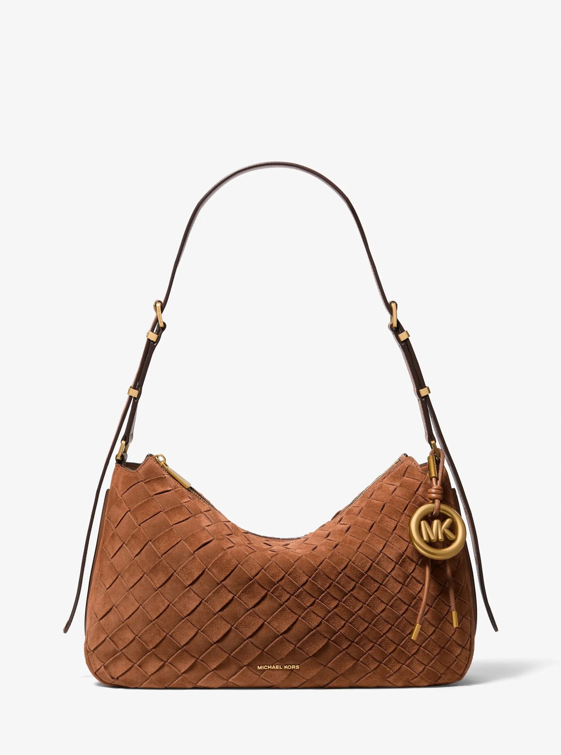 Michael Kors Nolita Medium Hand-Woven Suede Shoulder Bag - Preorder