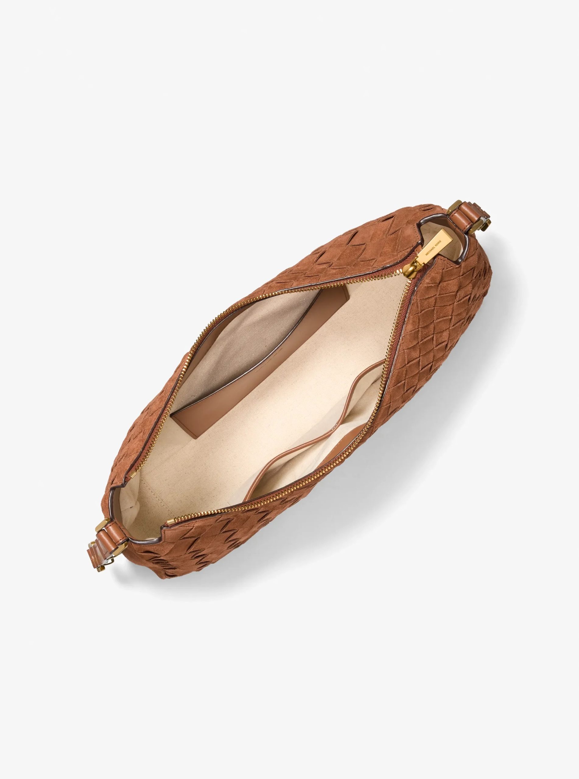Michael Kors Nolita Medium Hand-Woven Suede Shoulder Bag - Preorder - Image 31