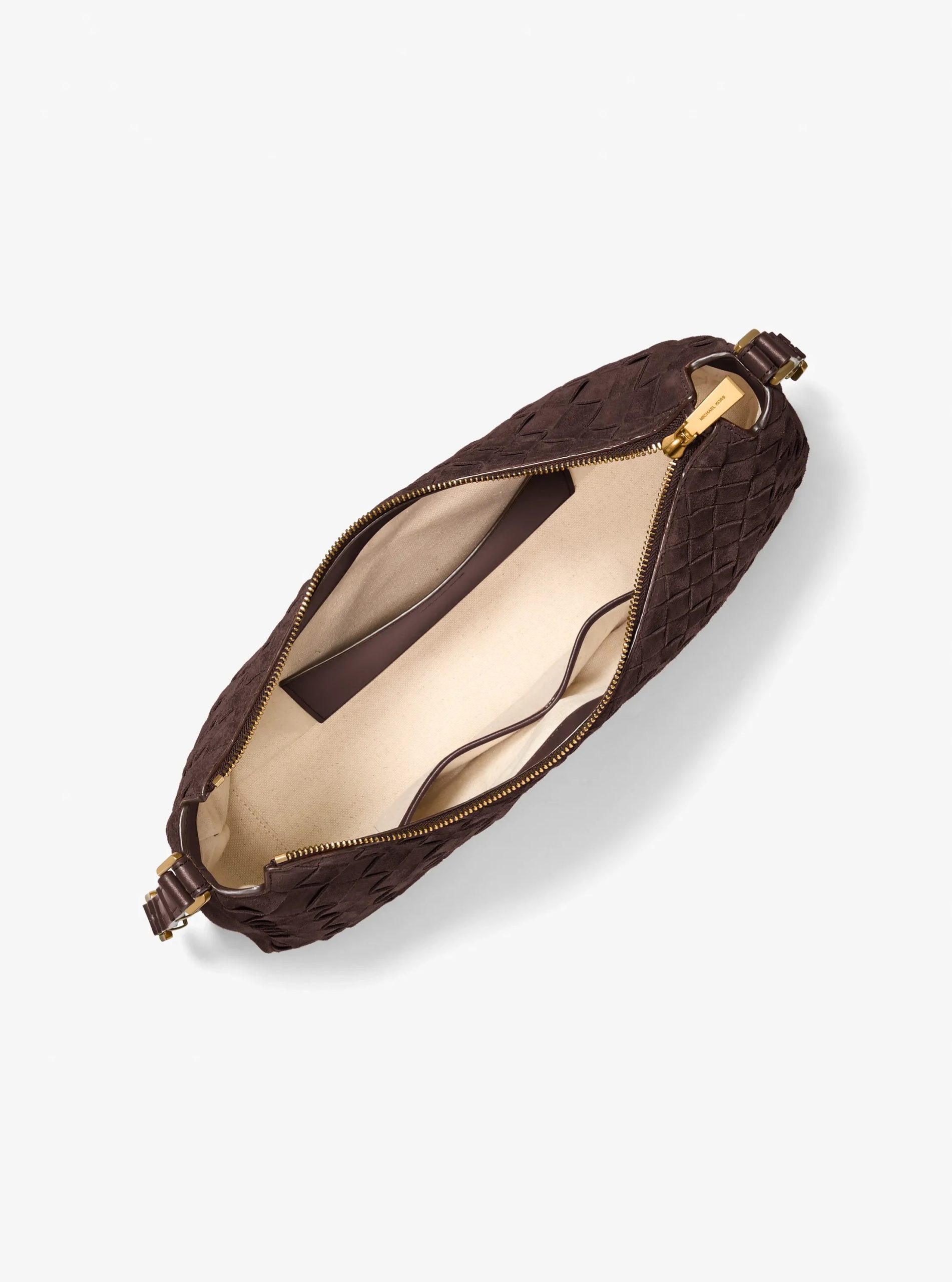 Michael Kors Nolita Medium Hand-Woven Suede Shoulder Bag - Preorder