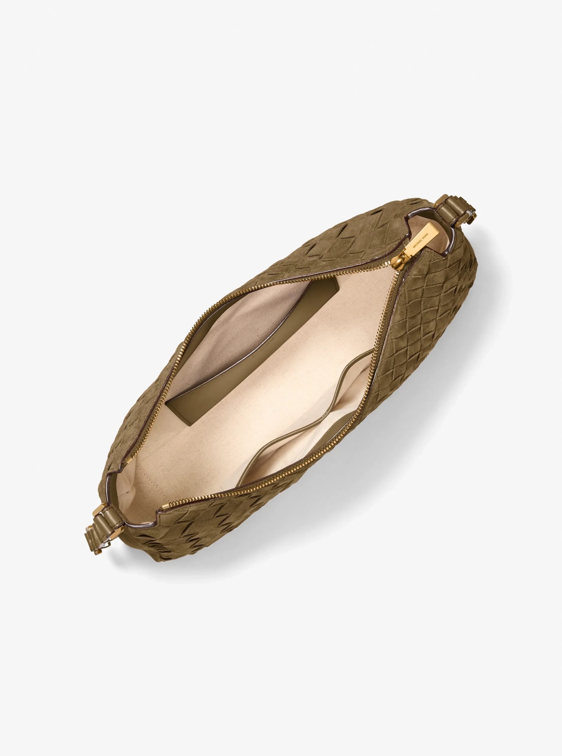 Michael Kors Nolita Medium Hand-Woven Suede Shoulder Bag - Preorder