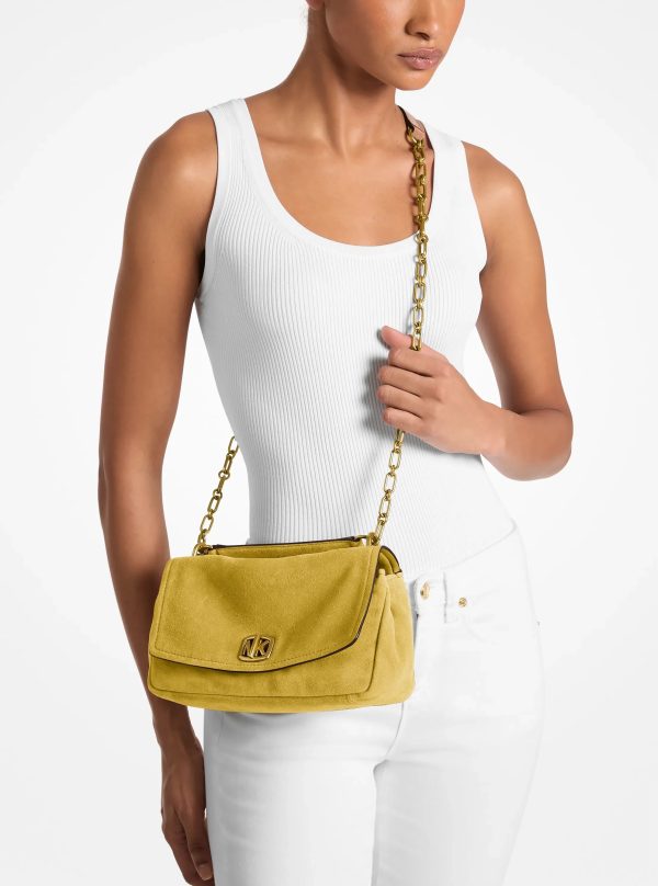 Michael Kors Bryant Small Suede Convertible Shoulder Bag - Preorder