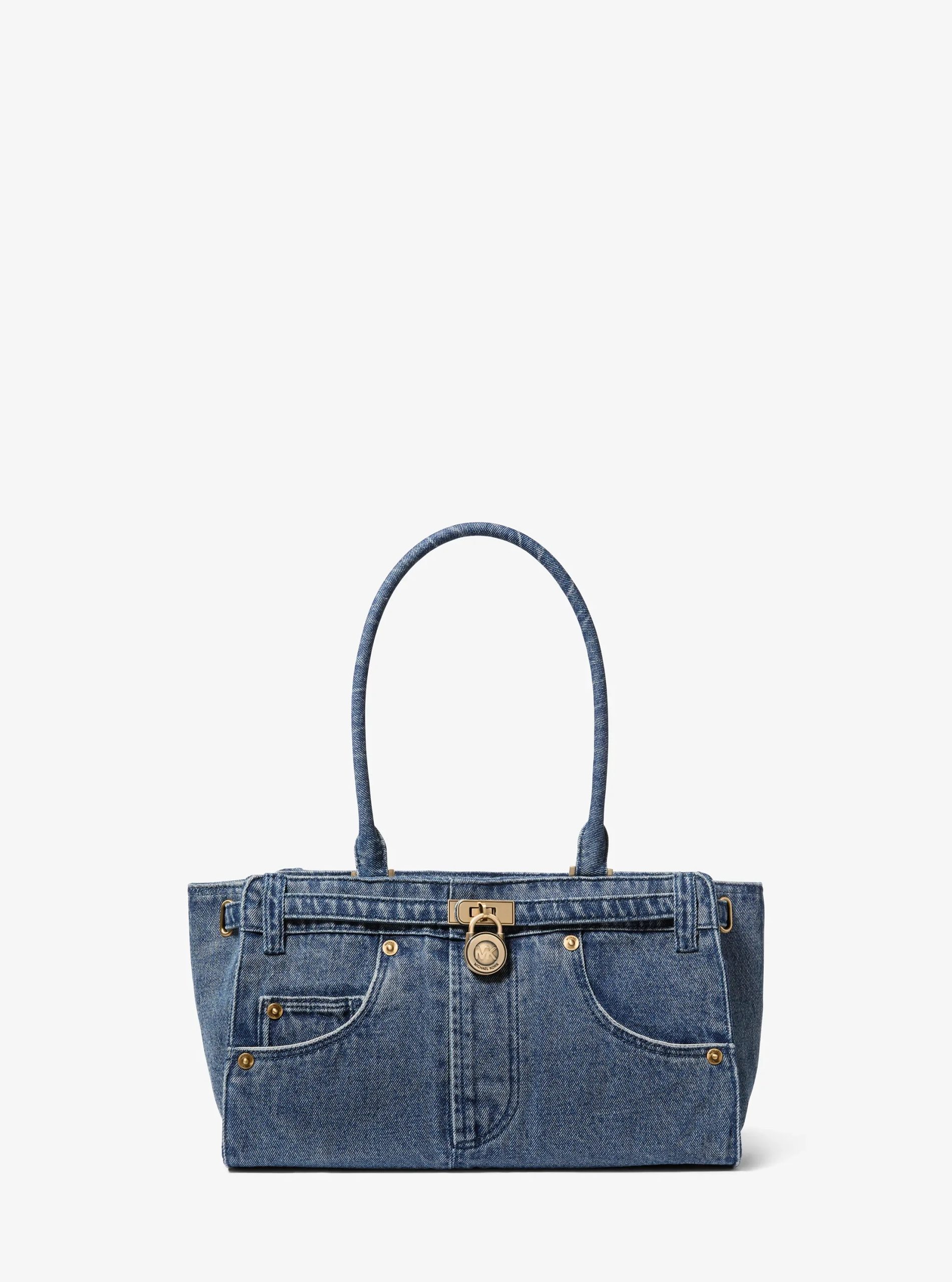 Michael Kors Hamilton Small Washed Denim Satchel - Preorder