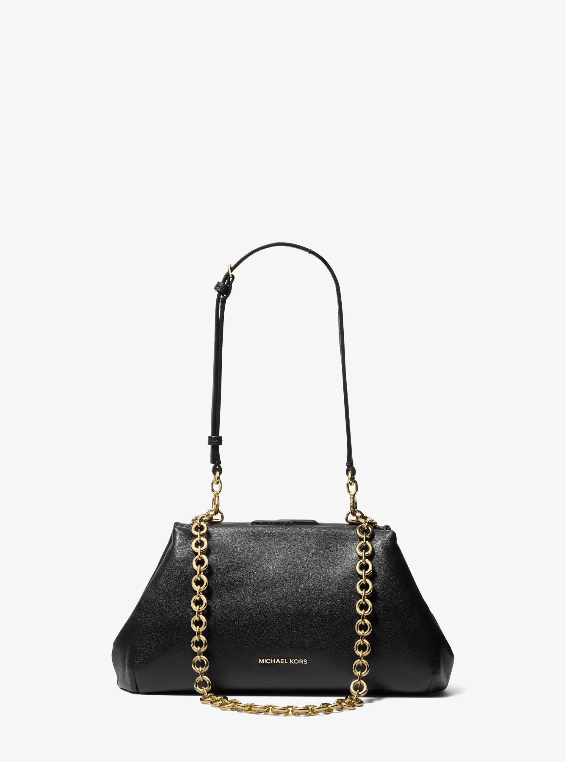 Michael Kors Goldie Small Leather Convertible Clutch - Preorder