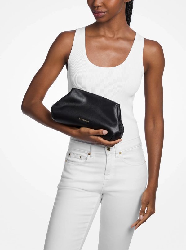 Michael Kors Goldie Small Leather Convertible Clutch - Preorder