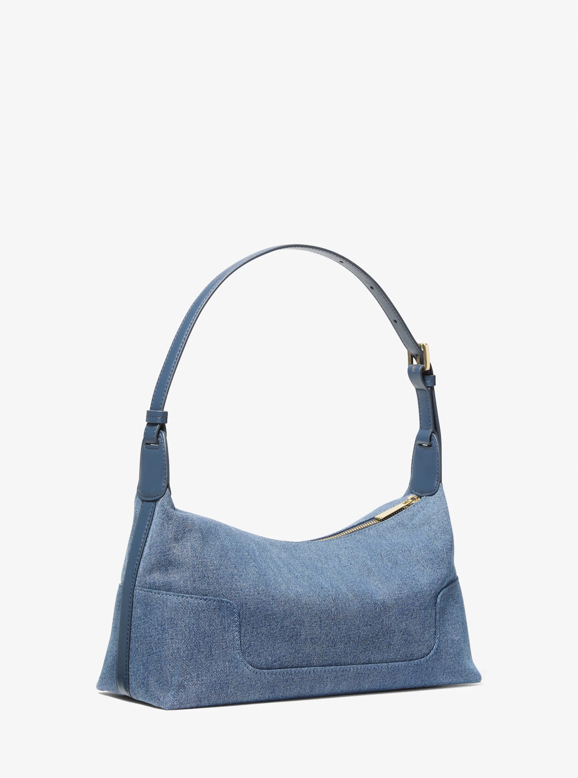 Michael Kors Teddi Medium Washed Denim Slouchy Shoulder Bag - Preorder