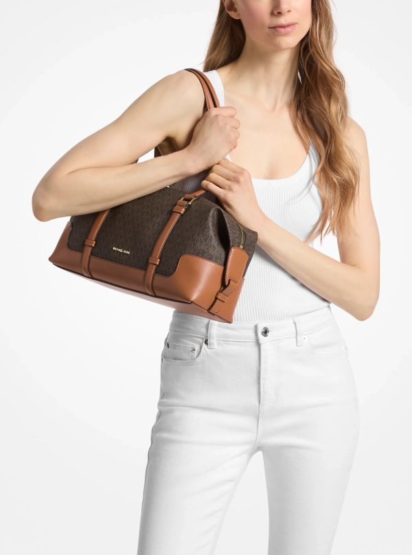 Michael Kors Teddi Large Signature Logo Shoulder Bag - Preorder