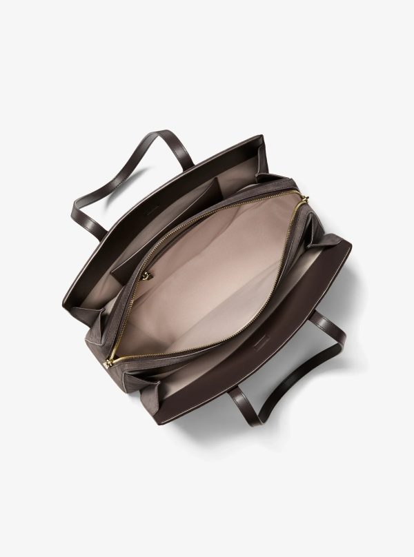 Michael Kors Laila Medium Suede Tote Bag - Preorder