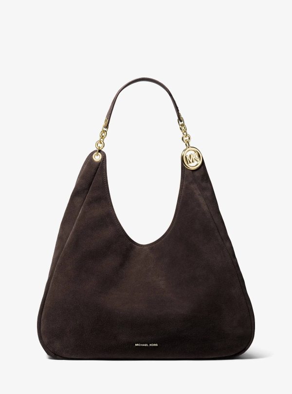 Michael Kors Ellie Large Suede Shoulder Bag - Preorder