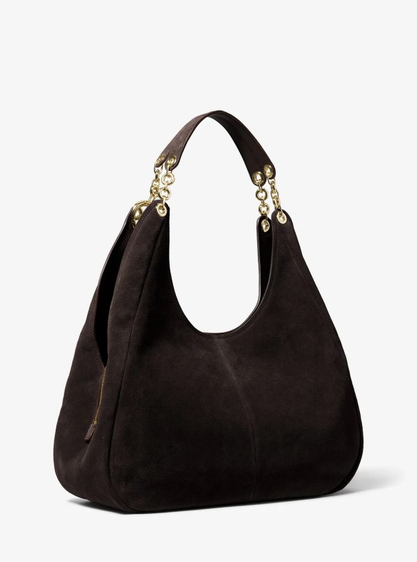 Michael Kors Ellie Large Suede Shoulder Bag - Preorder