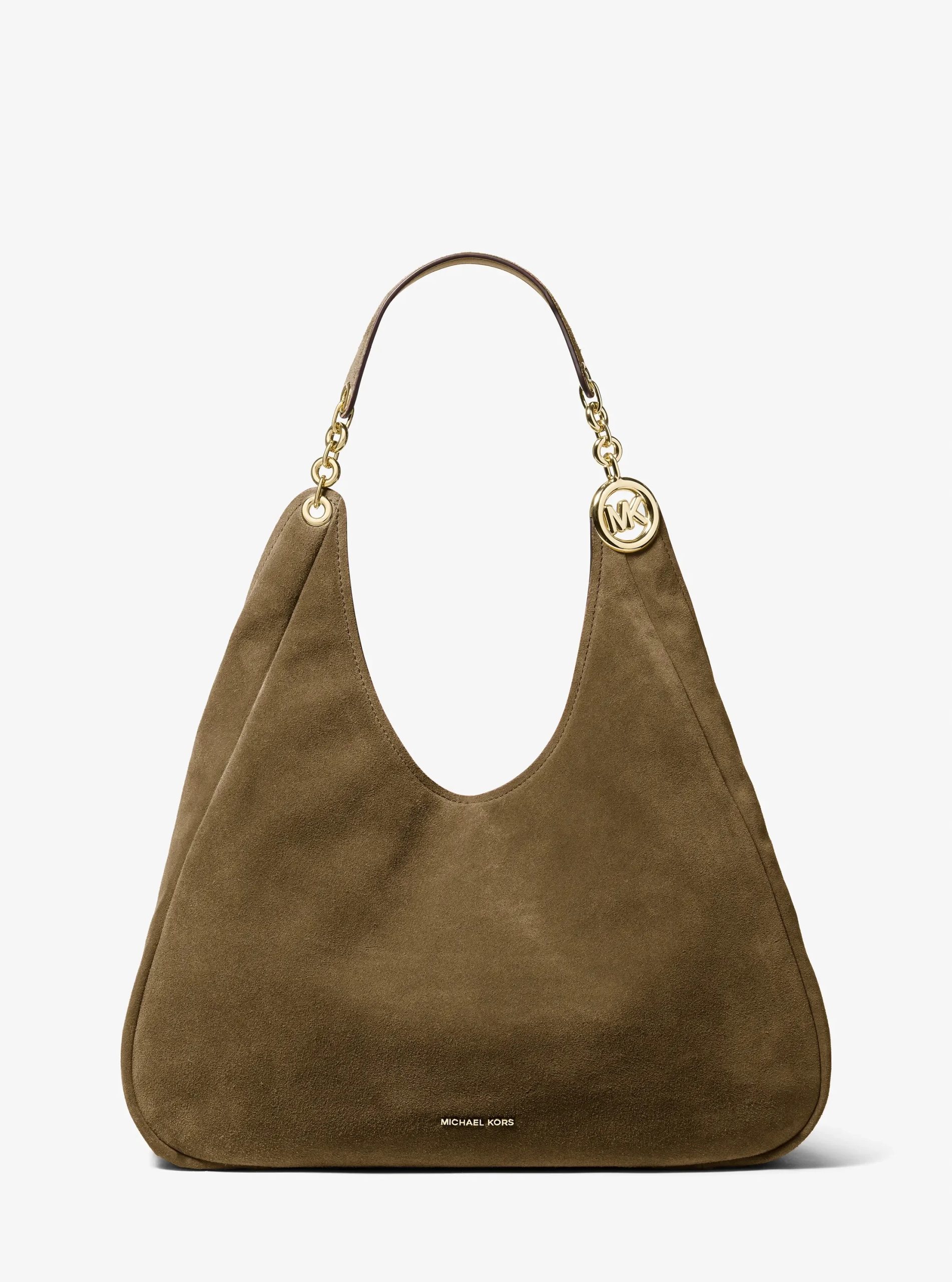 Michael Kors Ellie Large Suede Shoulder Bag - Preorder