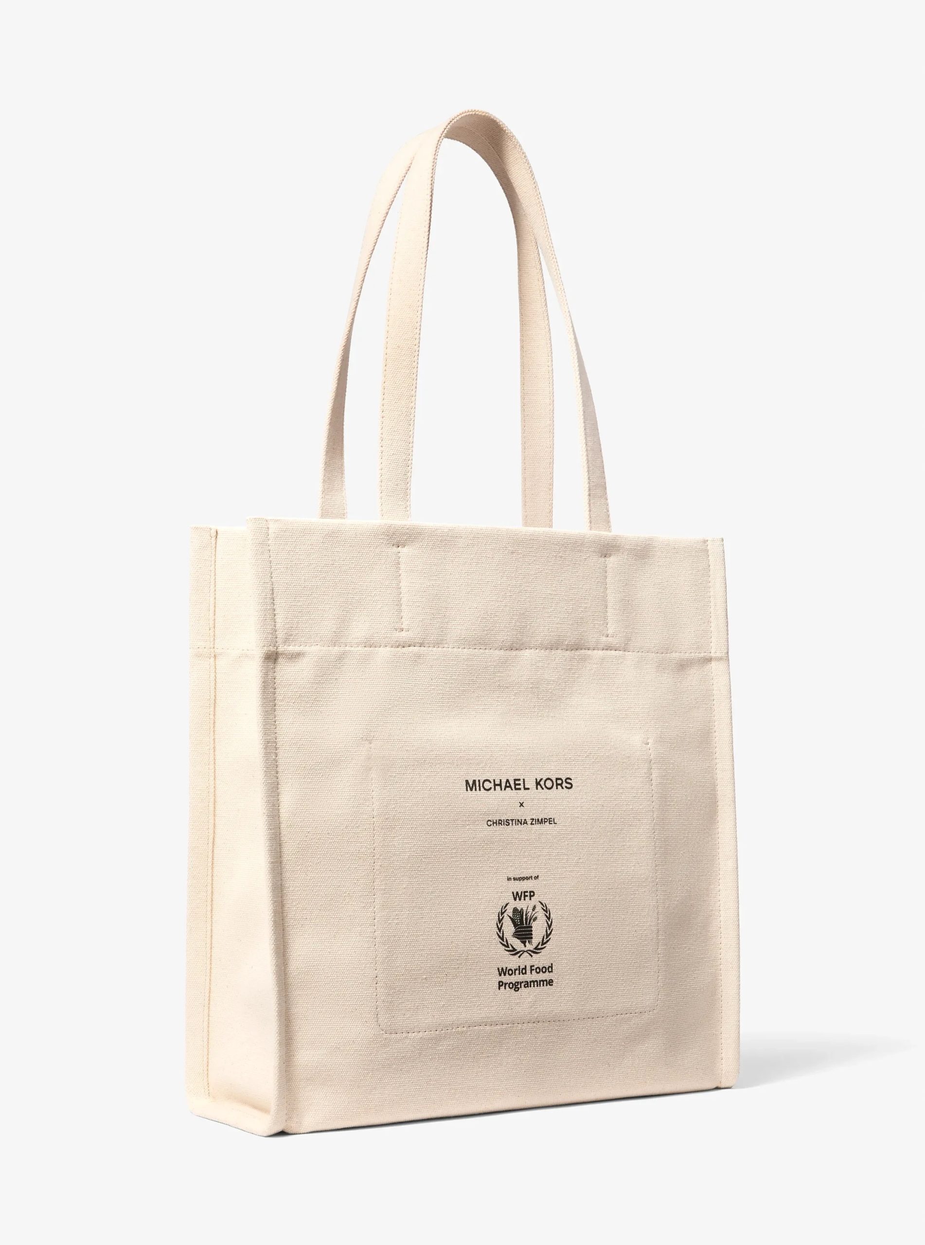 Michael Kors Watch Hunger Stop Large Printed Cotton Canvas Tote Bag - Preorder