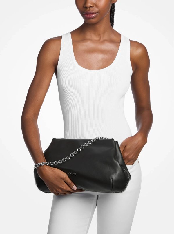 Michael Kors Goldie Large Leather Clutch - Preorder