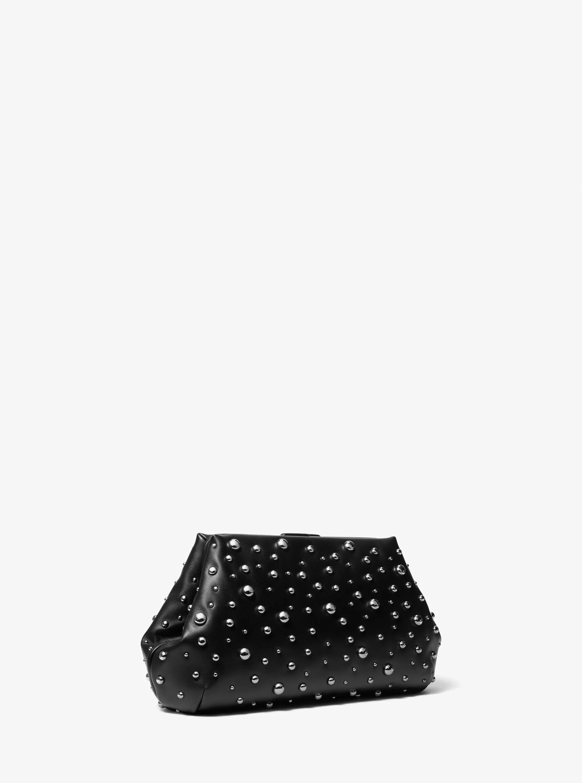 Michael Kors Goldie Large Studded Leather Clutch - Preorder
