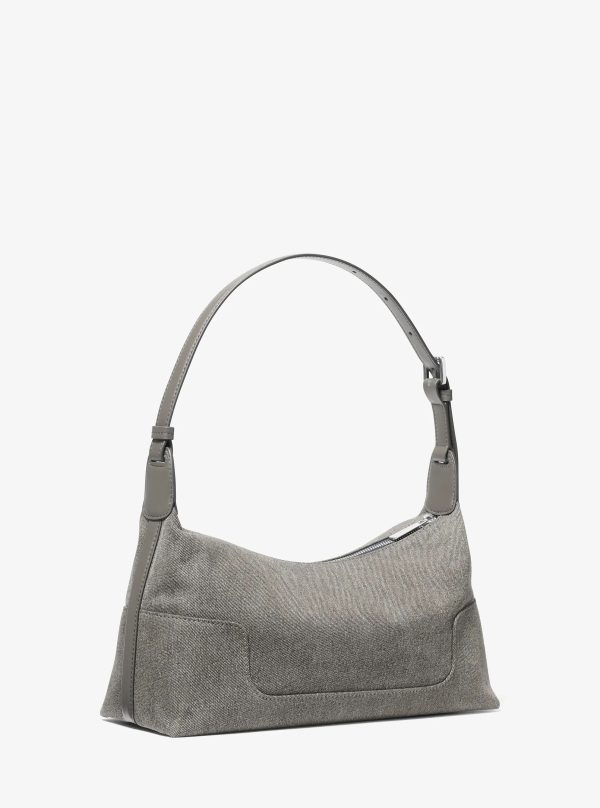 Michael Kors Teddi Medium Washed Denim Shoulder Bag - Preorder