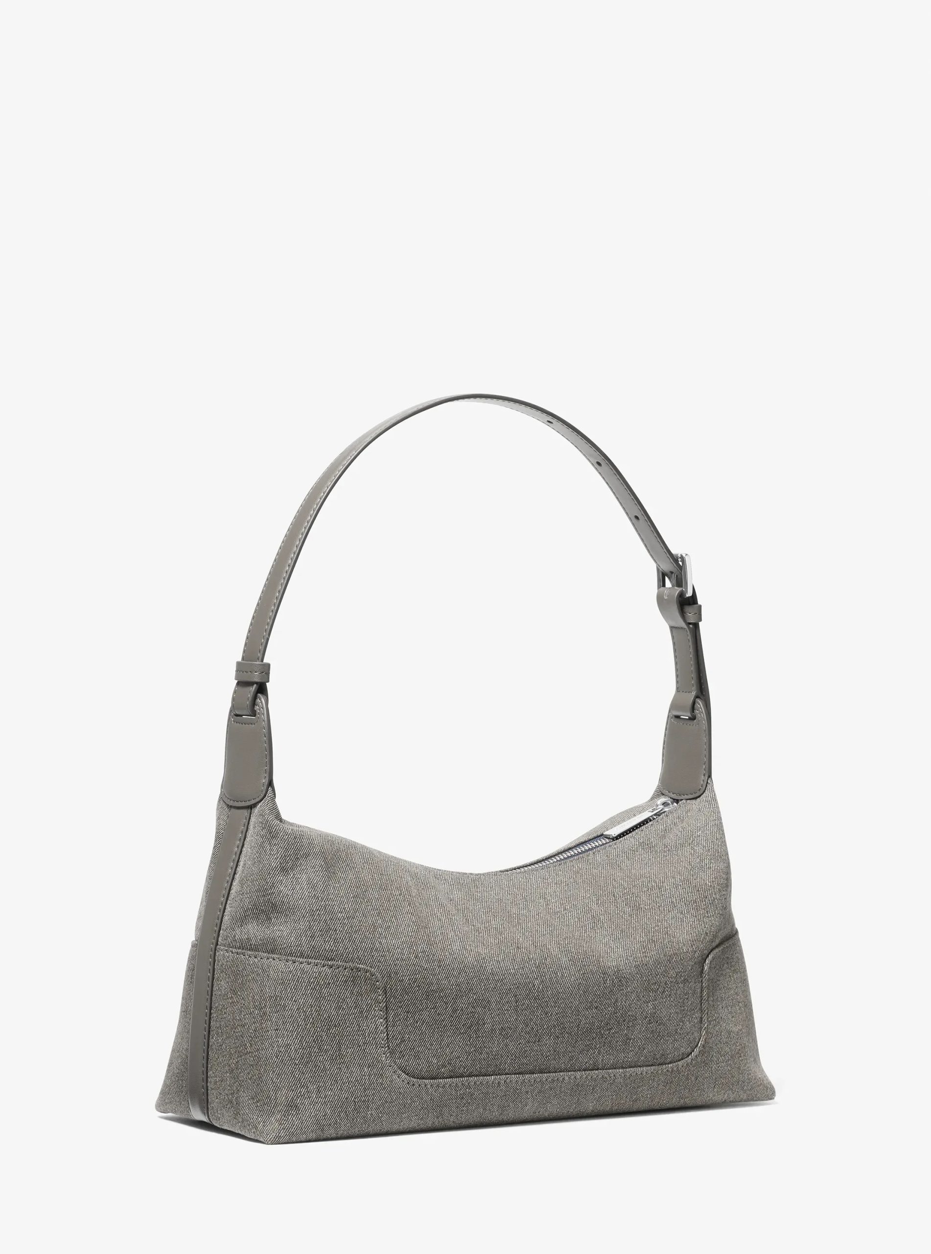 Michael Kors Teddi Medium Washed Denim Shoulder Bag - Preorder