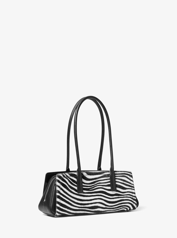 Michael Kors Laila Small Zebra Print Calf Hair Shoulder Bag - Preorder