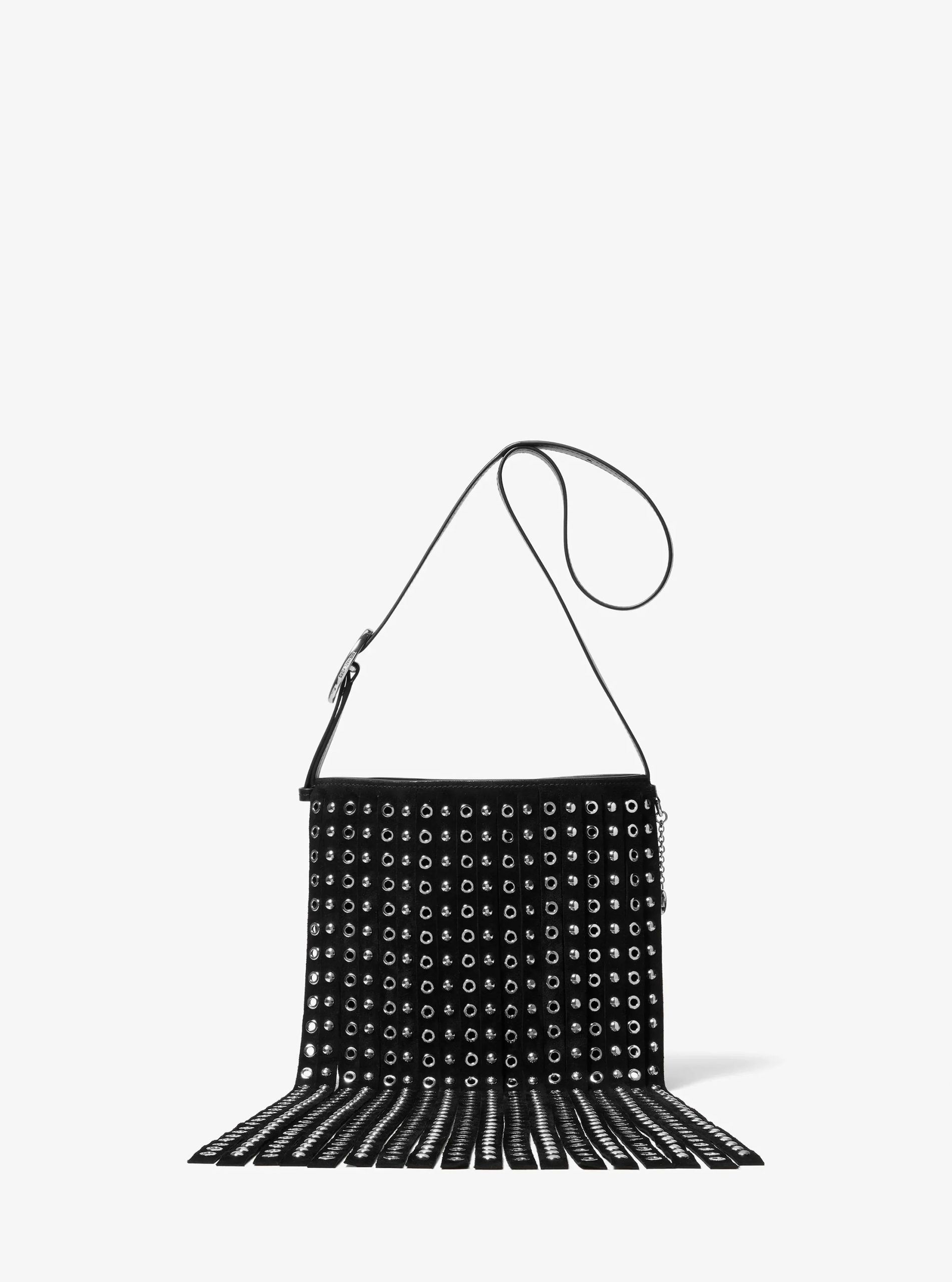 Michael Kors Nolita Small Studded Fringed Suede Messenger Bag - Preorder