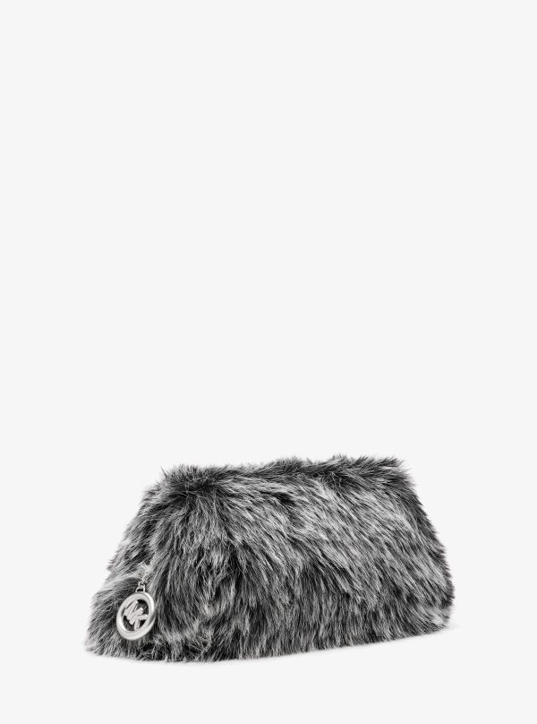 Michael Kors Goldie Large Faux Fur Clutch - Preorder