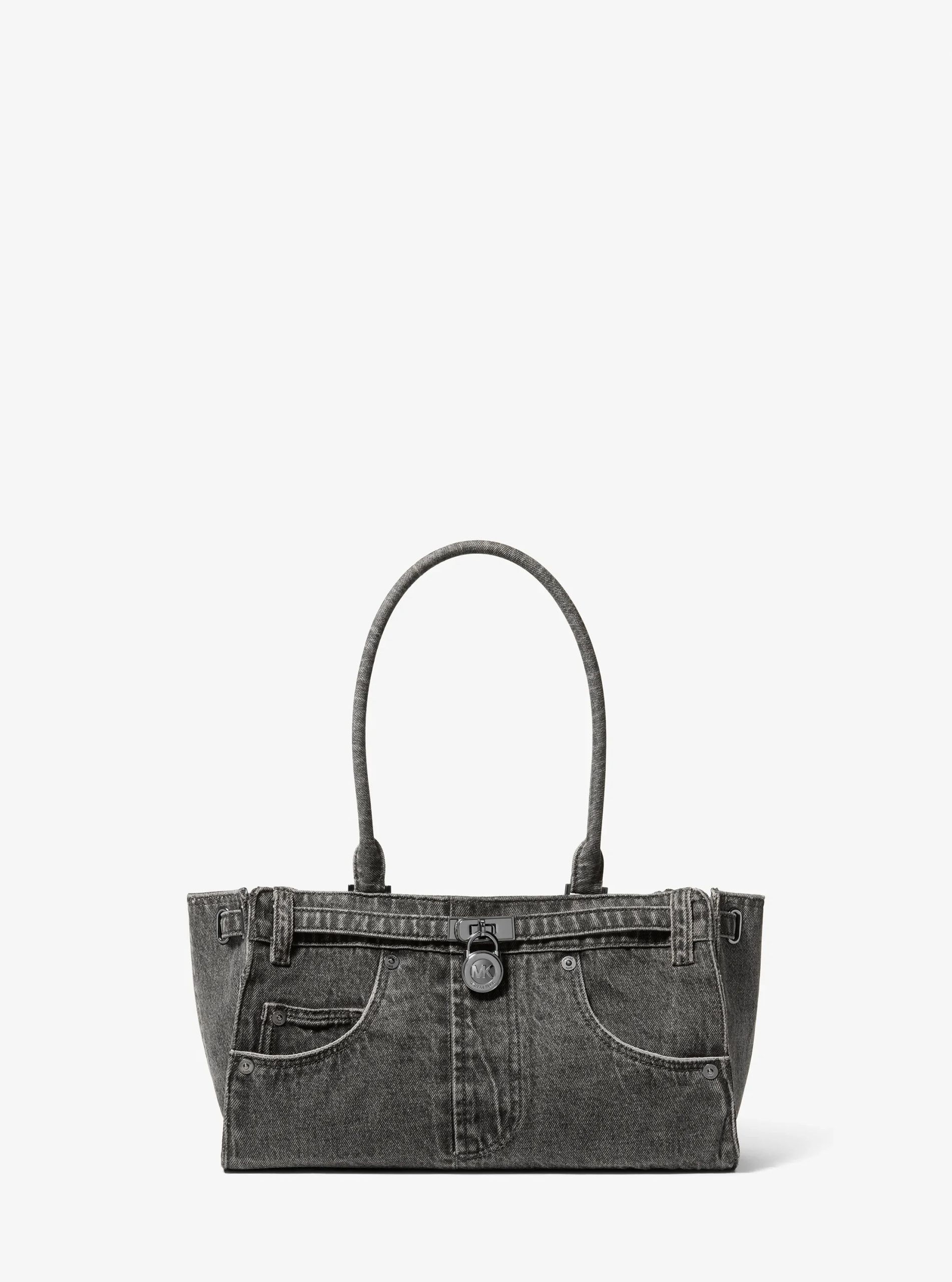 Michael Kors Hamilton Small Washed Denim Satchel - Preorder - Image 4