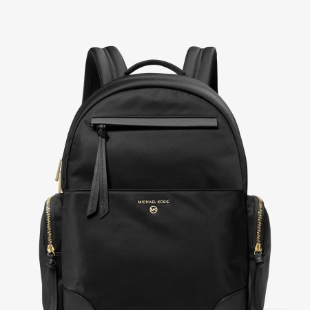 Michael Kors Prescott Large Nylon Gabardine Backpack - Preorder — Black